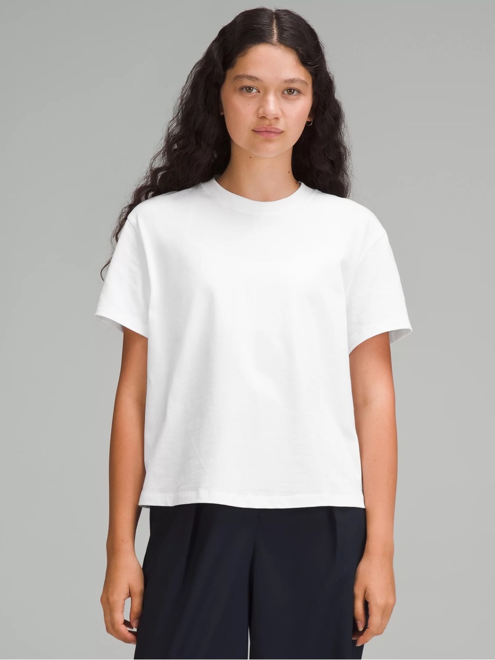 Lululemon Women’s Relaxed Fit Cotton Jersey T-Shirt US2